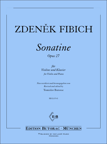 Cover - Fibich, Sonatina in D minor op. 27